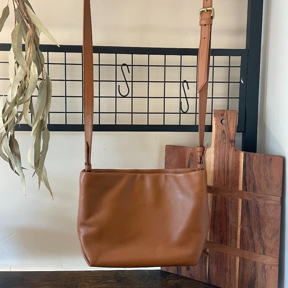 J. Crew Bags Jcrew Oslo Crossbody Leather Bag In Brown Leather Nwt